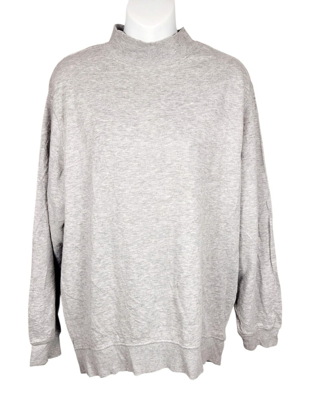2/$20 H&M Plain Grey Sweatshirt Top Long Sleeve Oversized Size: Small
